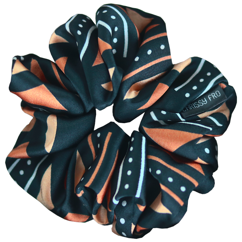 Bogolan Silk Scrunchie - Scrunchie Size M